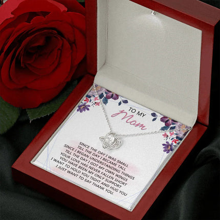 To My Mom - Your Love Has Been My Only Support - Necklace SO59V - Charming Present