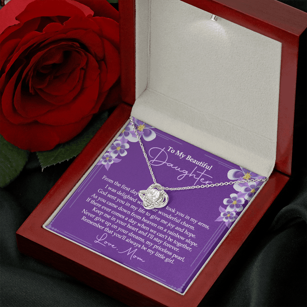 To My Beautiful Daughter - You'll Alway Be My Little Girl - Necklace SO76V