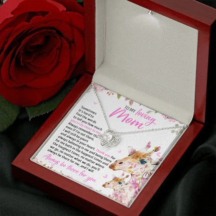 To My Mom - I Will Still Always Be Yours And Always In Your Heart - Necklace SO49T - Charming Present