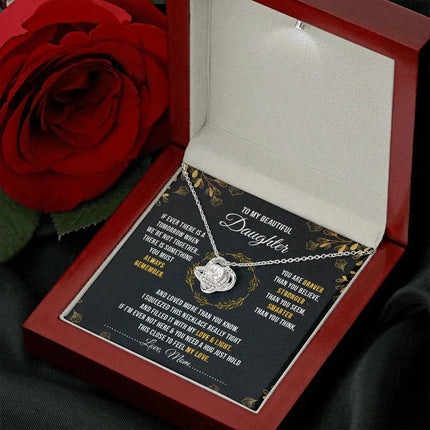 To My Beautiful Daughter - You Are Braver Than You Believe - Necklace SO40V - Charming Present