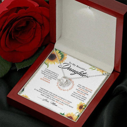 To My Beautiful Daughter - You Are Braver Than You Believe - Necklace SO18V - Charming Present