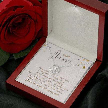 Dear Mom You're The Reason Behind My Smile Necklace SO21T - Charming Present