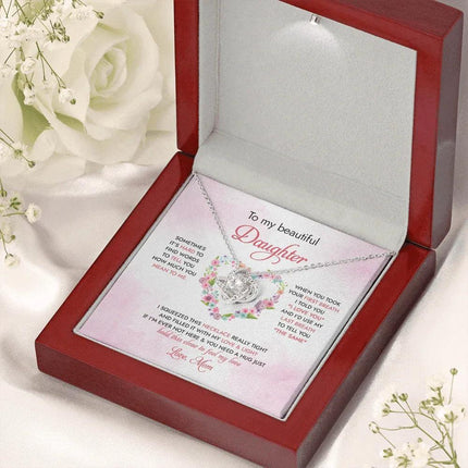 To My Daughter Hold This Close To Feel My Love - Necklace SO96 - Charming Present