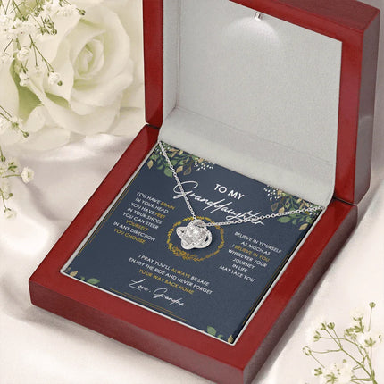 To My Granddaughter Never Forget Your Way Back Home - Necklace SO33V - Charming Present