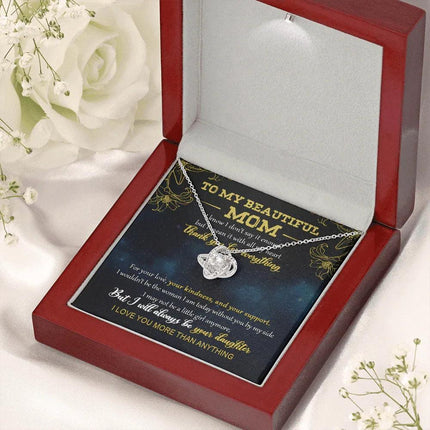To My Beautiful Mom - I Love You More Than Anything - Necklace SO05V - Charming Present