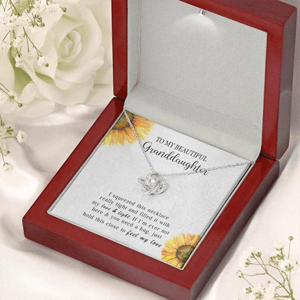 To My Granddaughter - Feel My Love - Necklace DR10 - Charming Present