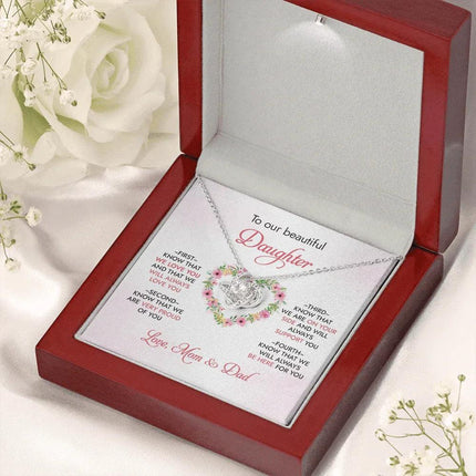 To Our Daughter - We Will Always Love You - Necklace SO95 - Charming Present