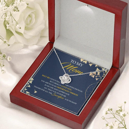 To My Mom Thanks For All The Sacrifices You've Made - Necklace SO09V - Charming Present