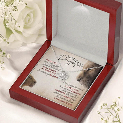 To My Daughter - Never Forget How Much I Love You - Necklace SO78V - Charming Present
