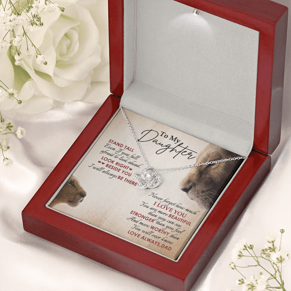 To My Daughter - Never Forget How Much I Love You - Necklace SO78V
