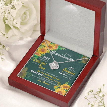 To My Granddaughter - God Sent You Into My Life - Necklace DR12 - Charming Present