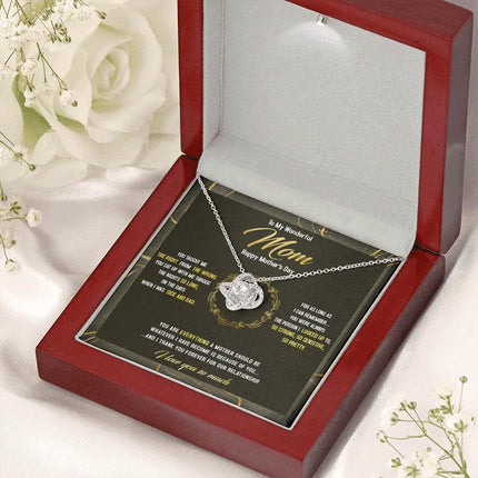 To The Best Mom - Happy Mother's Day The Person I Looked Up To - Necklace SO41Tv2 - Charming Present