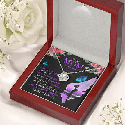 To My Mom In Heaven - I Miss You - Necklace SO91T - Charming Present