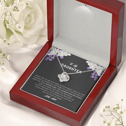 To My Daughter - Believe Deep In Your Heart - Necklace DR03 - Charming Present
