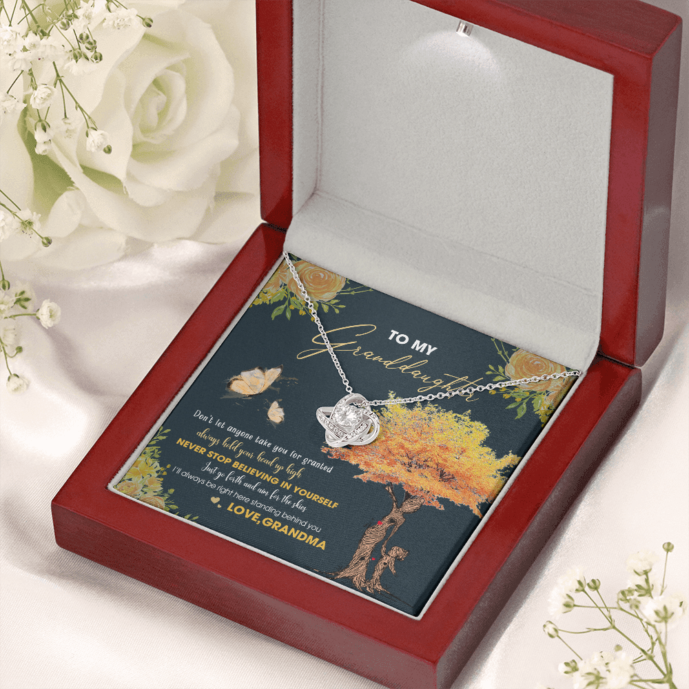 To My Granddaughter - Always Hold Your Head Up High - Necklace DR13