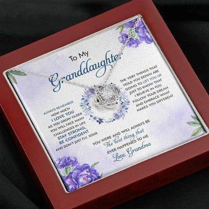 To My Granddaughter You Were And Will Always Be The Best Thing - Necklace SO92 - Charming Present