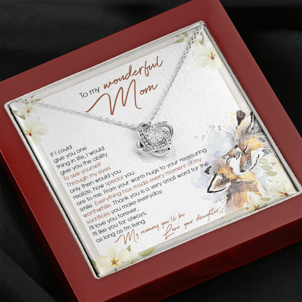 To My Wonderful Mom - I'll Love You Forever - Necklace SO50T