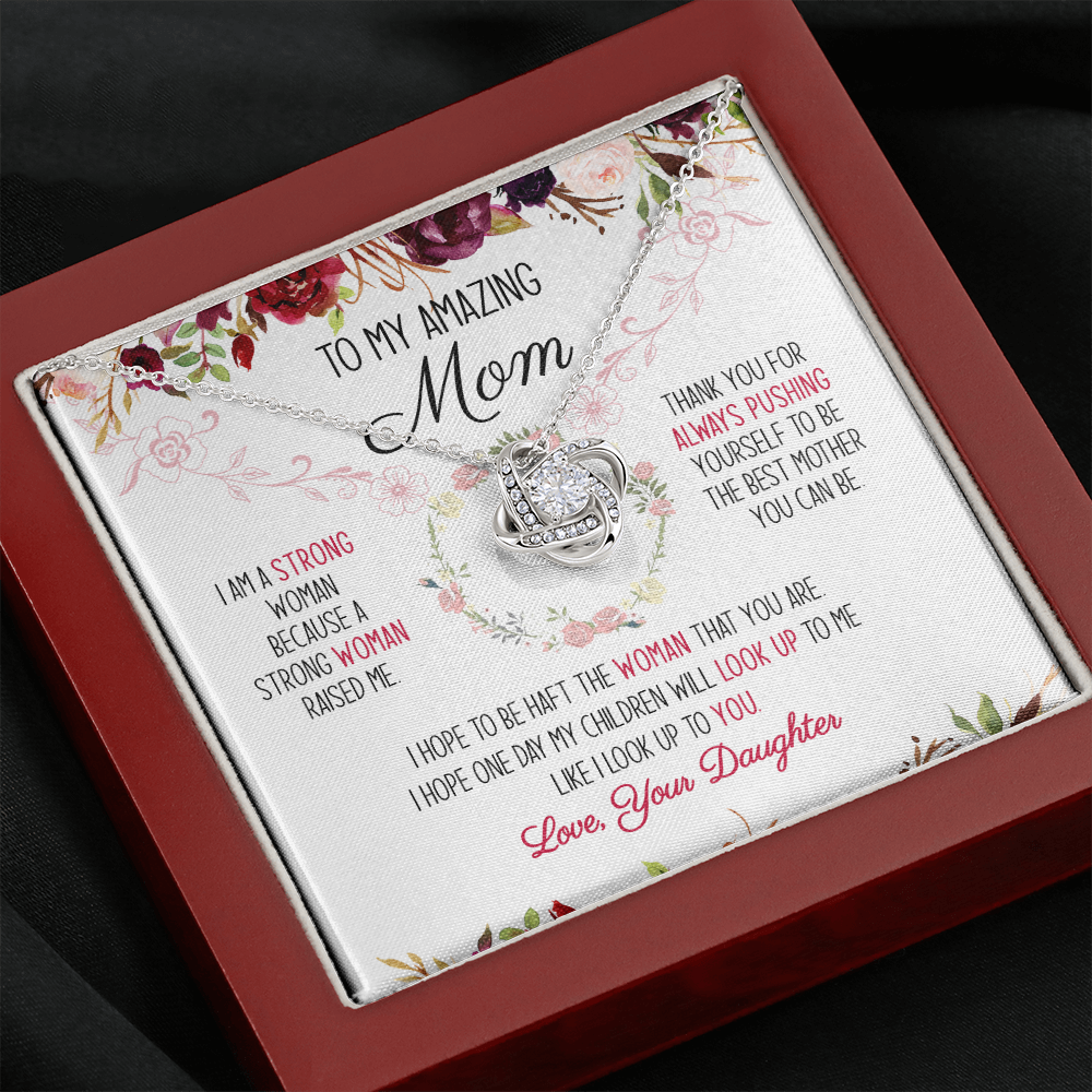 To My Amazing Mom You're The Best Mom Ever Necklace SO51V1