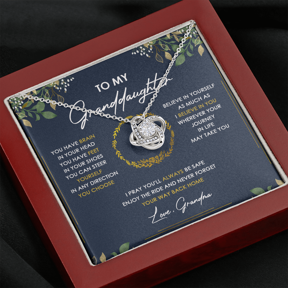 To My Granddaughter Never Forget Your Way Back Home - Necklace SO33V