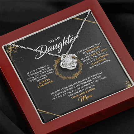 To My Daughter - Never Forget That I Love You - Necklace SO31V - Charming Present