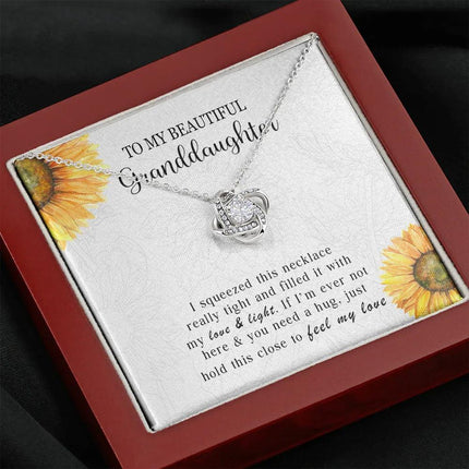 To My Granddaughter - Feel My Love - Necklace DR10 - Charming Present