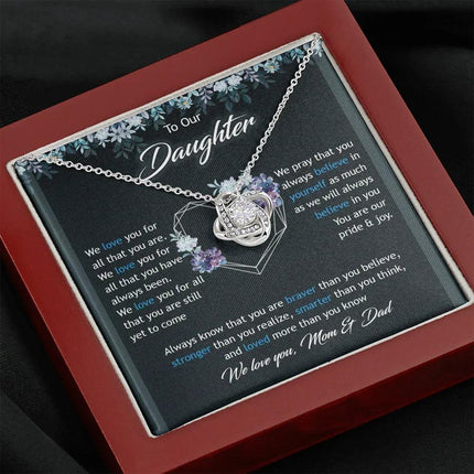 To Our Daughter We Love You Mom & Dad - Necklace SO47T - Charming Present