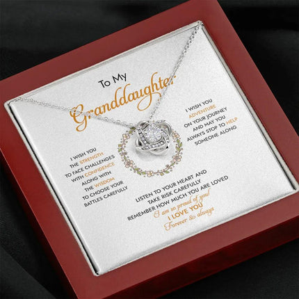 To My Granddaughter I Am So Proud Of You - Necklace SO94 - Charming Present