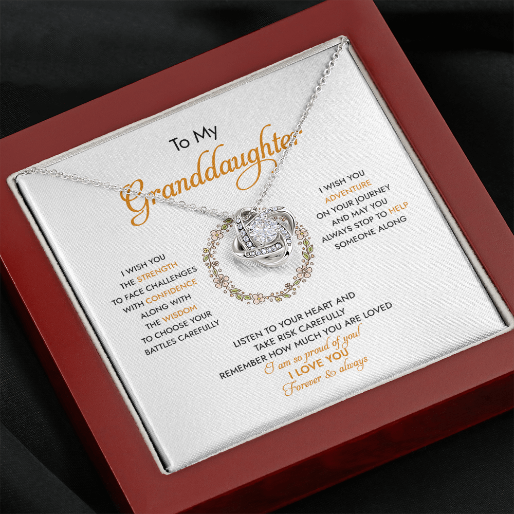 To My Granddaughter I Am So Proud Of You - Necklace SO94