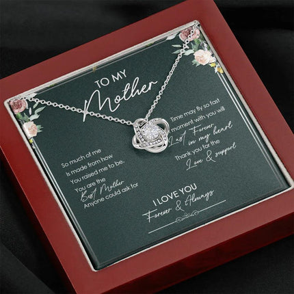 To My Mother - Thank You For Your Love And Support - Necklace SO13V - Charming Present