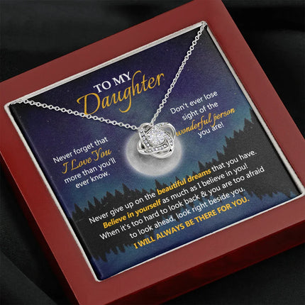 To My Daughter - Believe In Yourself As I Believe In You - Necklace SO77V - Charming Present