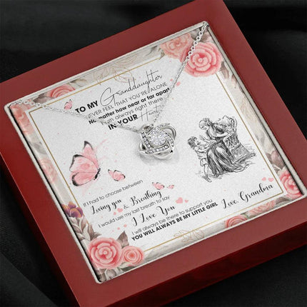 To My Granddaughter - I AM Right There In Your Heart - Necklace DR15 - Charming Present