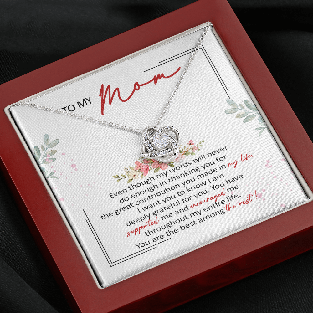 To My Mom You Are The Best Among The Rest Necklace SO61