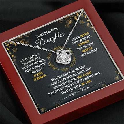 To My Beautiful Daughter - You Are Braver Than You Believe - Necklace SO40V - Charming Present