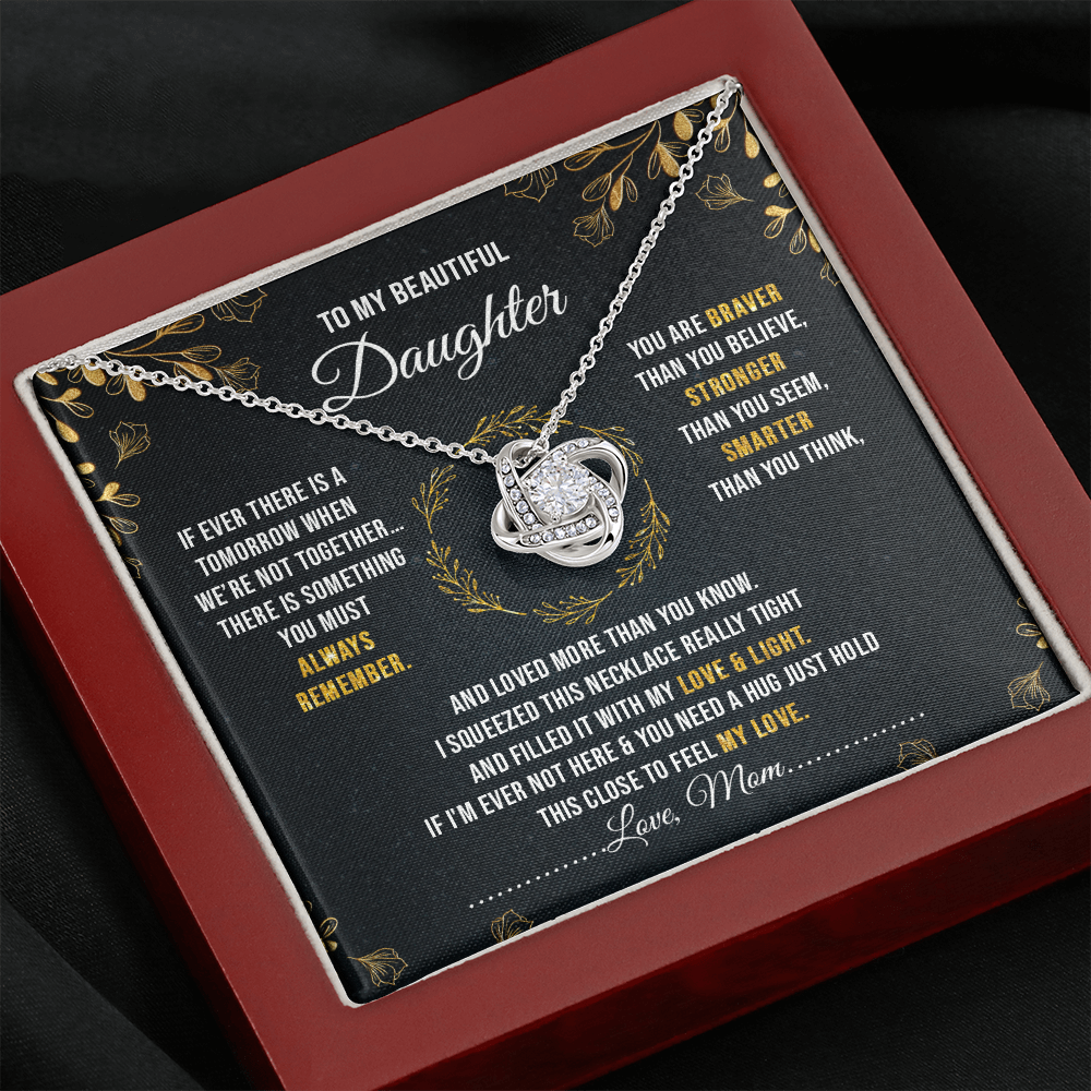 To My Beautiful Daughter - You Are Braver Than You Believe - Necklace SO40V