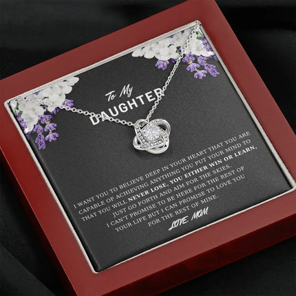 To My Daughter - Believe Deep In Your Heart - Necklace DR03 - Charming Present