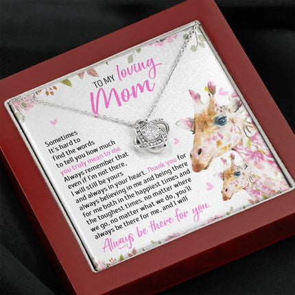 To My Mom - I Will Still Always Be Yours And Always In Your Heart - Necklace SO49T - Charming Present