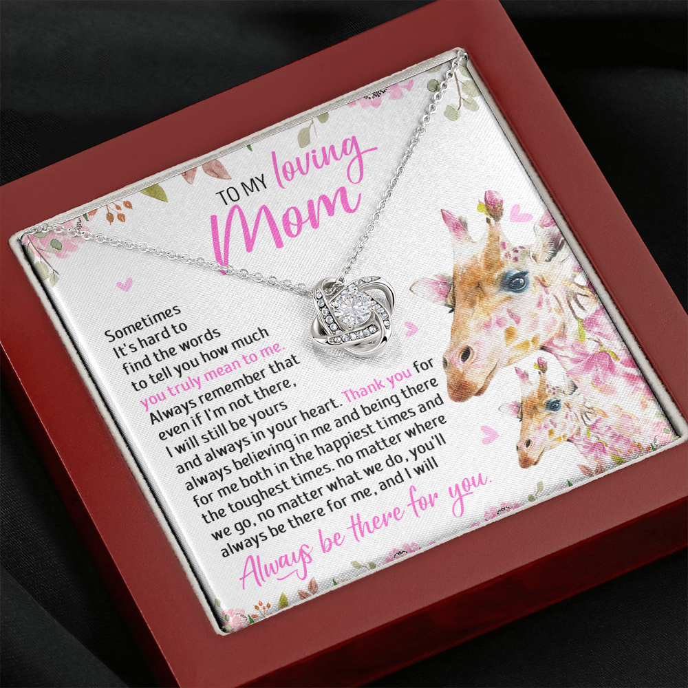 To My Mom - I Will Still Always Be Yours And Always In Your Heart - Necklace SO49T