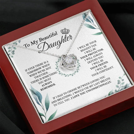 To My Daughter - I Love You Unconditionally - Necklace SO142V - Charming Present