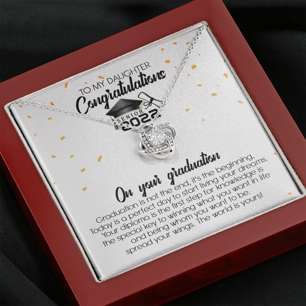 To My Daughter - Congratulation On Your Graduation - Necklace SO107T