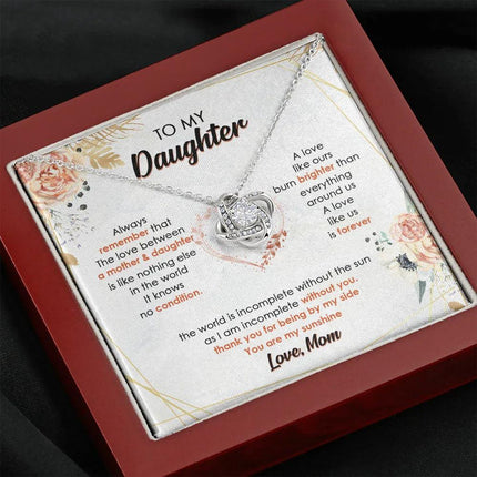 To My Daughter I Am Incomplete Without You - Necklace SO44V - Charming Present