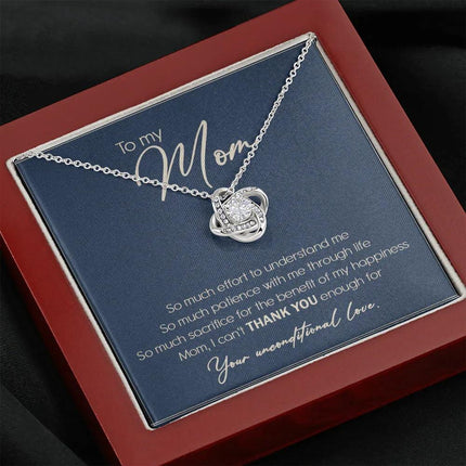 To My Mom I Can't Thank You Enough Necklace SO10T - Charming Present