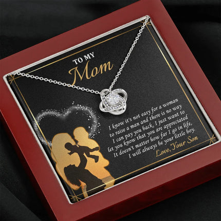 To My Mom - I Love You Forever And Always - Necklace SO119V - Charming Present