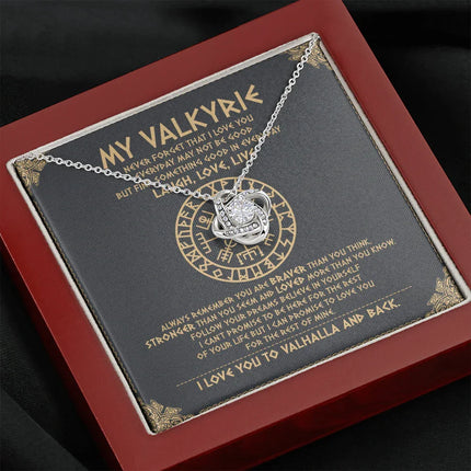 To My Daughter - Never Forget That I Love You To Valhalla - Viking Necklace SO111T - Charming Present