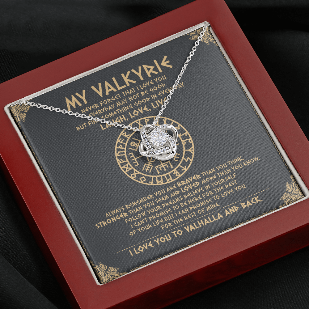 To My Daughter - Never Forget That I Love You To Valhalla - Viking Necklace SO111T