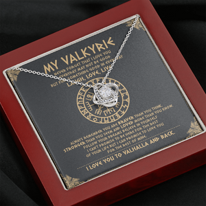 To My Daughter - Never Forget That I Love You To Valhalla - Viking Necklace SO111T