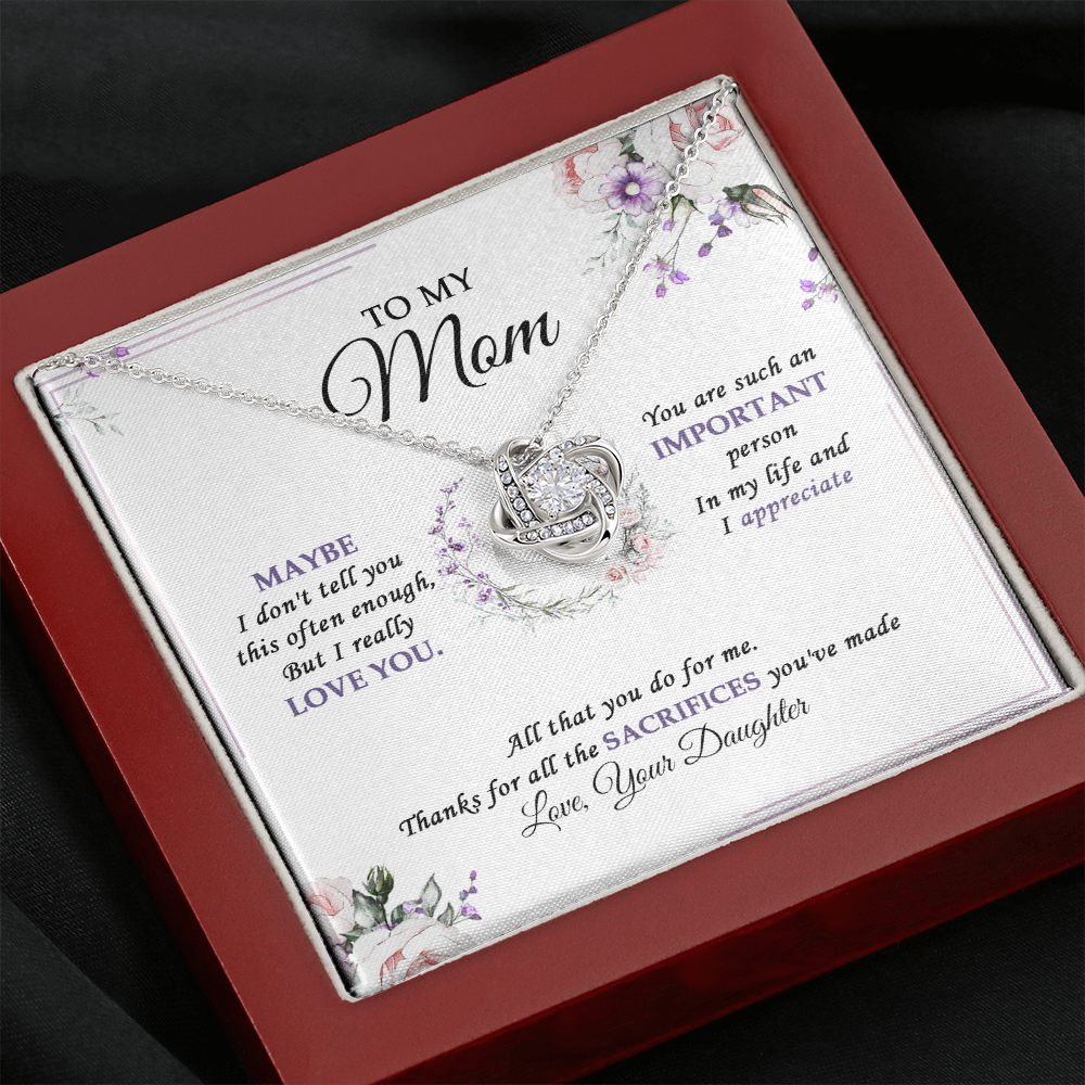 To My Mom - I Really Love You - Necklace SO38V