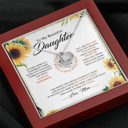 To My Beautiful Daughter - You Are Braver Than You Believe - Necklace SO18V - Charming Present