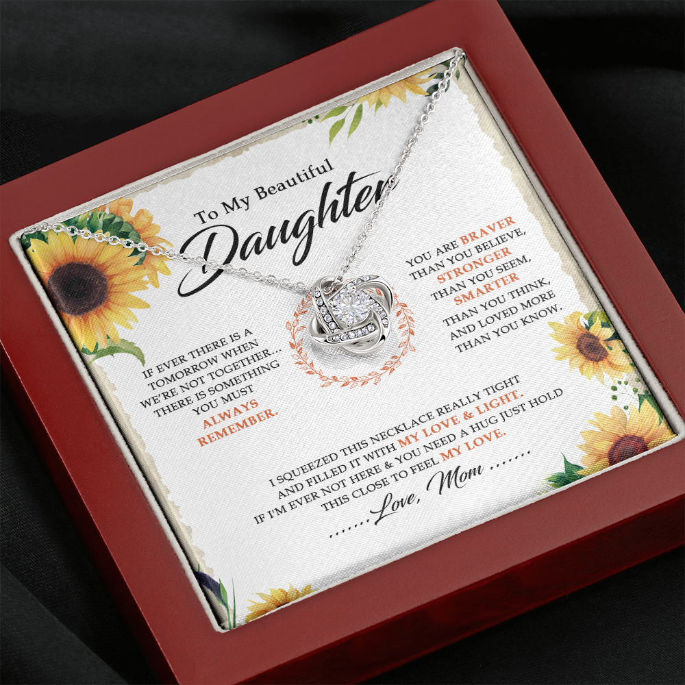 To My Beautiful Daughter - You Are Braver Than You Believe - Necklace SO18V