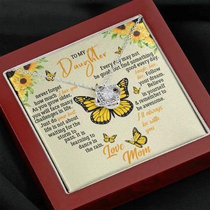 To My Daughter - Never Forget How Much I Love You - Necklace SO121T - Charming Present