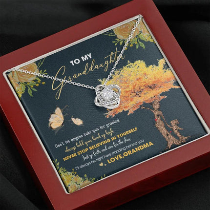 To My Granddaughter - Always Hold Your Head Up High - Necklace DR13 - Charming Present